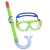Kit De Snorkel Bestway Niños Antiparras Buceo Ajustable