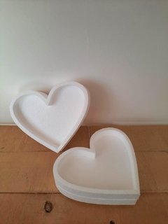 Caramelera corazón blanca de 15cm