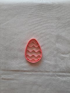 Cortante huevo con ondas de 9x7cm
