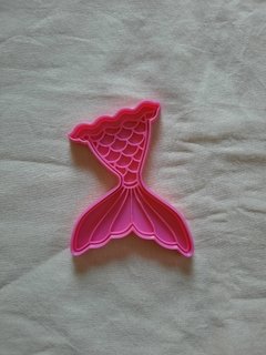 Cortante cola de sirena con detalle de 12x9cm