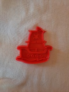 Cortante Barco pirata de 10x10cm