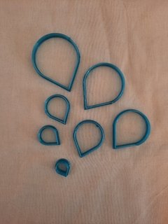 Set cortantes pétalos de 2 a 8cm