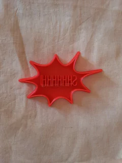 Cortante shhhh de 13x9cm