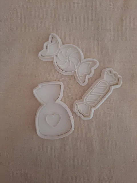 Set cortantes caramelos x3 unidades