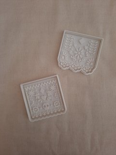 Set cortantes banderines de 7x7cm