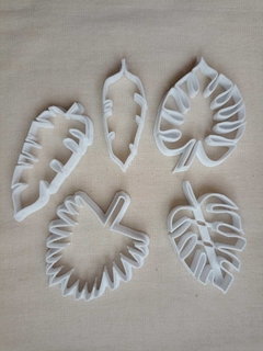 set hojas tropicales x 5