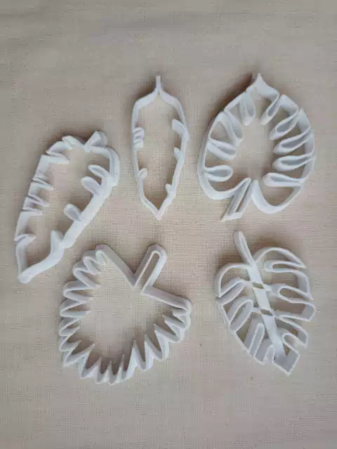 set hojas tropicales x 5