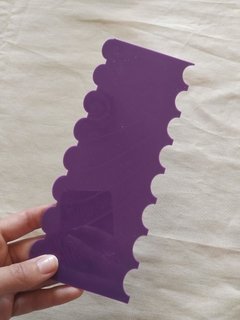 Scraper con onda invertida de 20x8cm