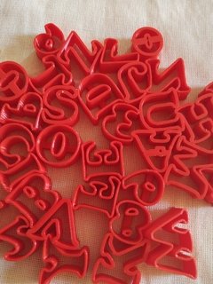 Set cortantes Abecedario y números de 3cm