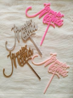 Topper La mejor mama de 15x16cm