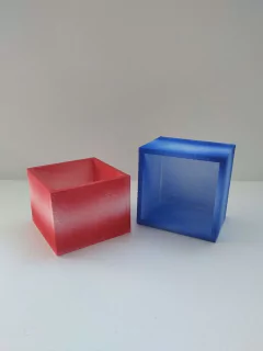 Caja de 15x15x10cm pintadas sin tapa
