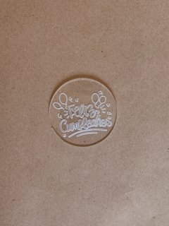 Stamp de 7cm feliz cumpleaños con globos - comprar online
