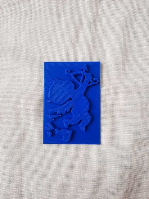 Sello cupido de 7x12cm