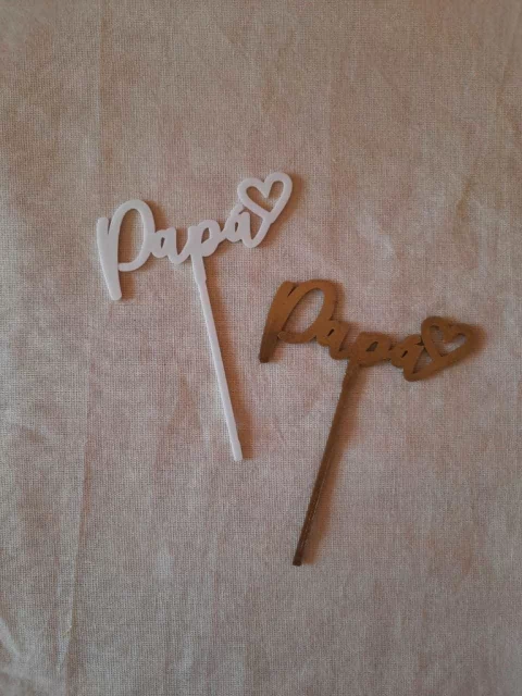 Topper Papa♥ 10x13cm