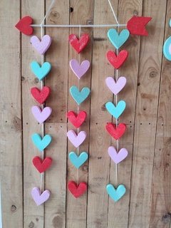 Cortina de corazones de 80*50cm - comprar online