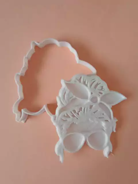 Rostro mujer con lentes de 8 cm