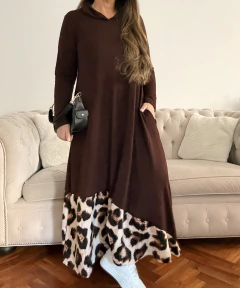 Maxi Vestido LISBOA con Guarda y Capucha - comprar online