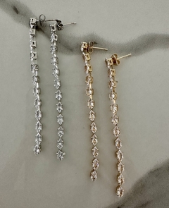 Aros Pasantes Strass Colgante