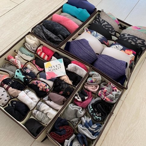 ORGANIZADOR DE ROPA INTERIOR DE TELA JUANA