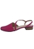 Scarpin Salto Baixo Couro Slingback Pink na internet