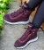 Bota Forrada Neve e Frio Nylon Bordado Vinho | Sapatos e Botas