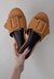 Rasteira Fivela Castanho - Sapatos e Botas Loja Online