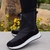 Bota Forrada Neve e Frio Nylon Preto