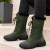 bota forrada neve e frio verde 