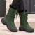 bota forrada neve e frio verde 