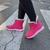 Bota Forrada Neve e Frio Zíper Rosa Chiclete