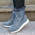 Bota Forrada Neve e Frio Nylon Cinza