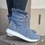 Bota Forrada Neve e Frio Nylon Cinza