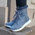 Bota Forrada Neve e Frio Nylon Cinza