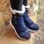 Bota Forrada Neve e Frio Nylon Amarração | Sapatos e Botas