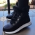 Bota Forrada Em Pelo Preto