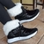 Bota Forrada Pelo 2x1 Verniz Preto Sapatos e Botas