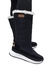 Bota Forrada Neve e Frio Cano Longo Zíper Preto
