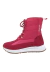 Bota Forrada Neve e Frio Cadarço Metal Dourado Rosa Chiclete