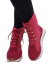 Bota Forrada Neve e Frio Cadarço Metal Dourado Rosa Chiclete