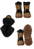Bota Forrada Nylon Neve e Frio Cadarço Tratorado | Sapatos e Botas