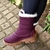 Bota Forrada Neve e Frio Zíper Vinho | Sapatos e Botas Loja Online