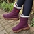 Bota Forrada Neve e Frio Zíper Vinho | Sapatos e Botas Loja Online