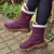 Bota Forrada Neve e Frio Zíper Vinho | Sapatos e Botas Loja Online