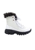 Bota Forrada Neve e Frio Nylon Branco e Preto | Sapatos e Botas