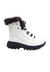 Bota Forrada Neve e Frio Nylon Branco e Preto | Sapatos e Botas