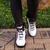 Bota Forrada Neve e Frio Nylon Branco e Preto | Sapatos e Botas