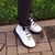 Bota Forrada Neve e Frio Nylon Branco e Preto | Sapatos e Botas