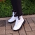 Bota Forrada Neve e Frio Nylon Branco e Preto | Sapatos e Botas