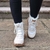 Bota Forrada Nylon Neve e Frio Cadarço Tratorado | Sapatos e Botas