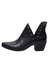 Ankle Boot Western Couro Croco Preto